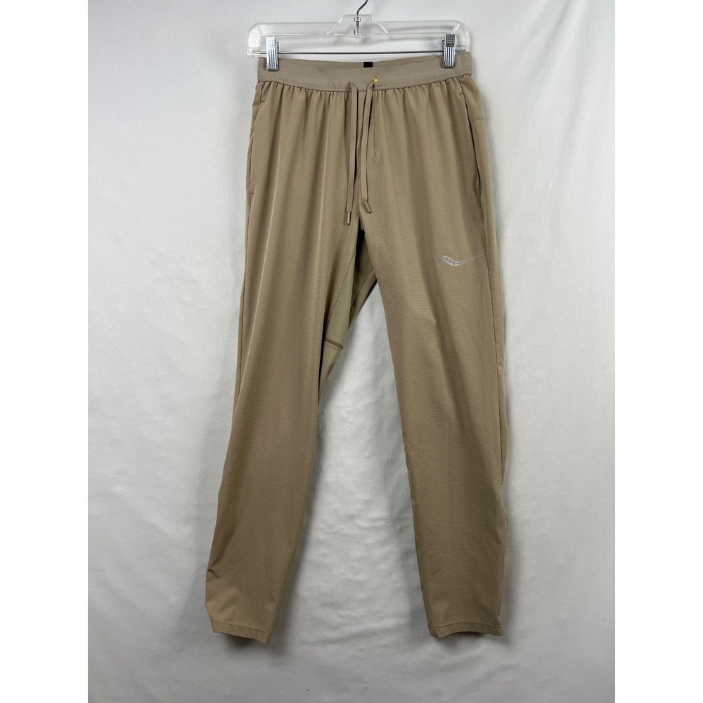 Saucony Jogger Pants Womens Small Tan SAM800348-PE Running Training Athletic